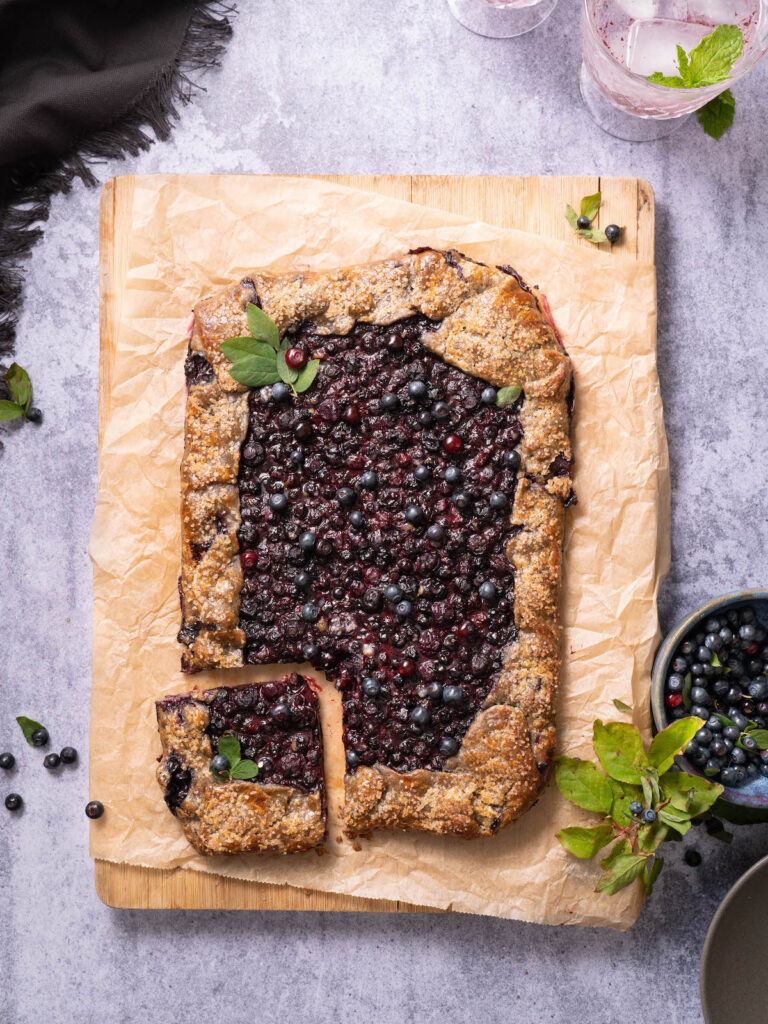 A huckleberry galette