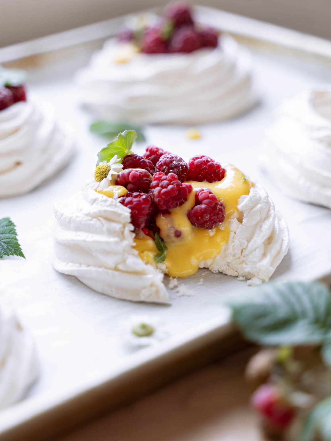 Mango Raspberry Pavlova - Butter Witch