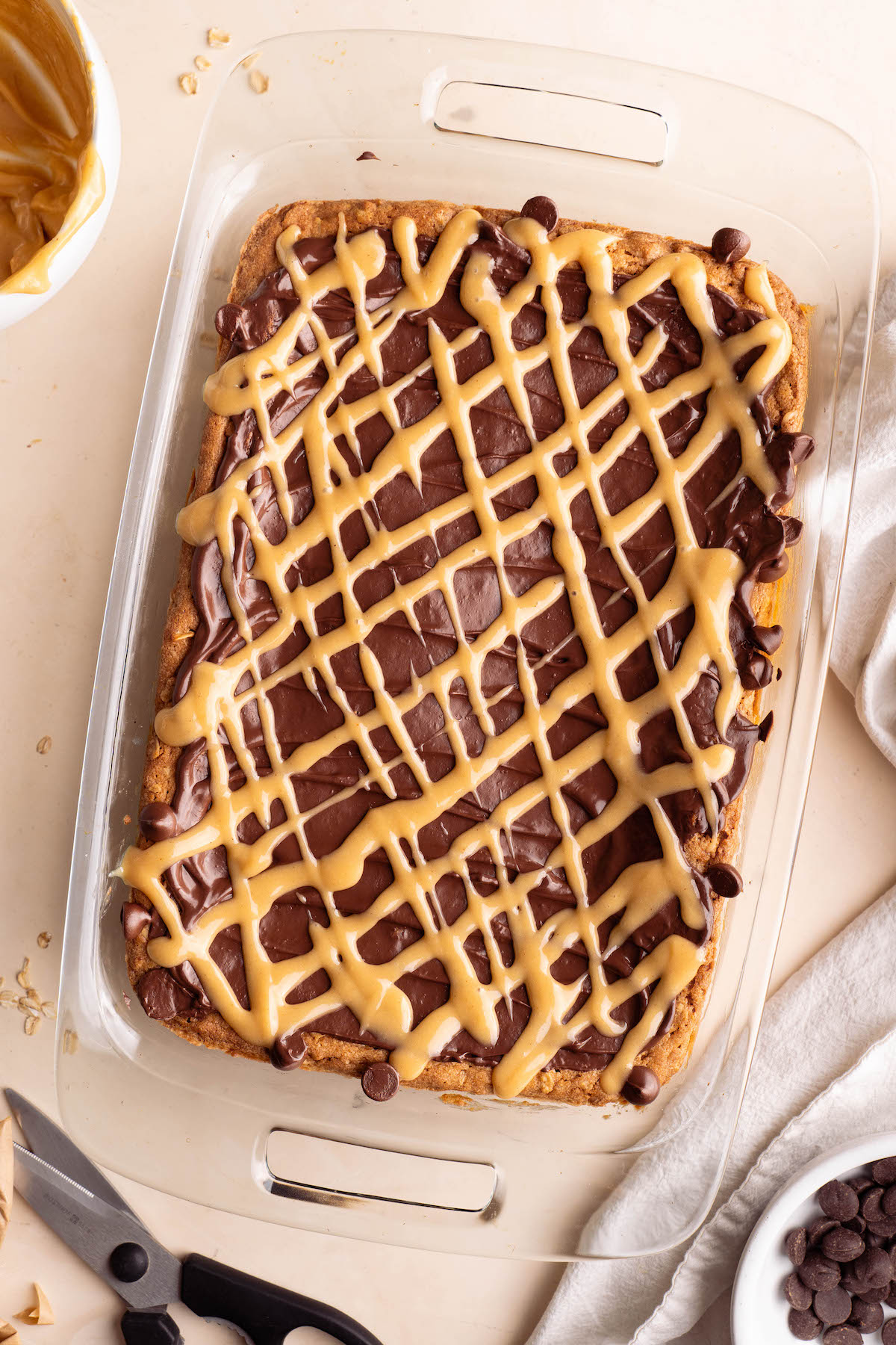 Peanut butter fingers, glazed and ready to eat