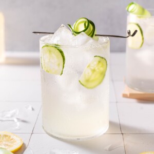 An ice cold white linen cocktail