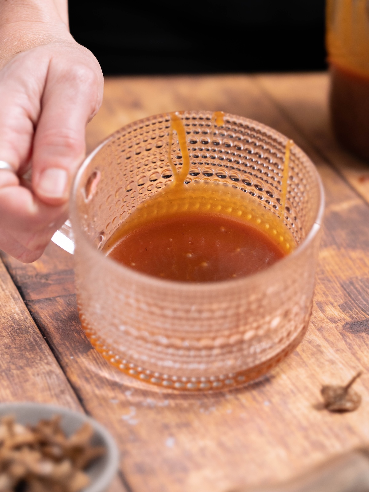 Candy cap caramel in a mug