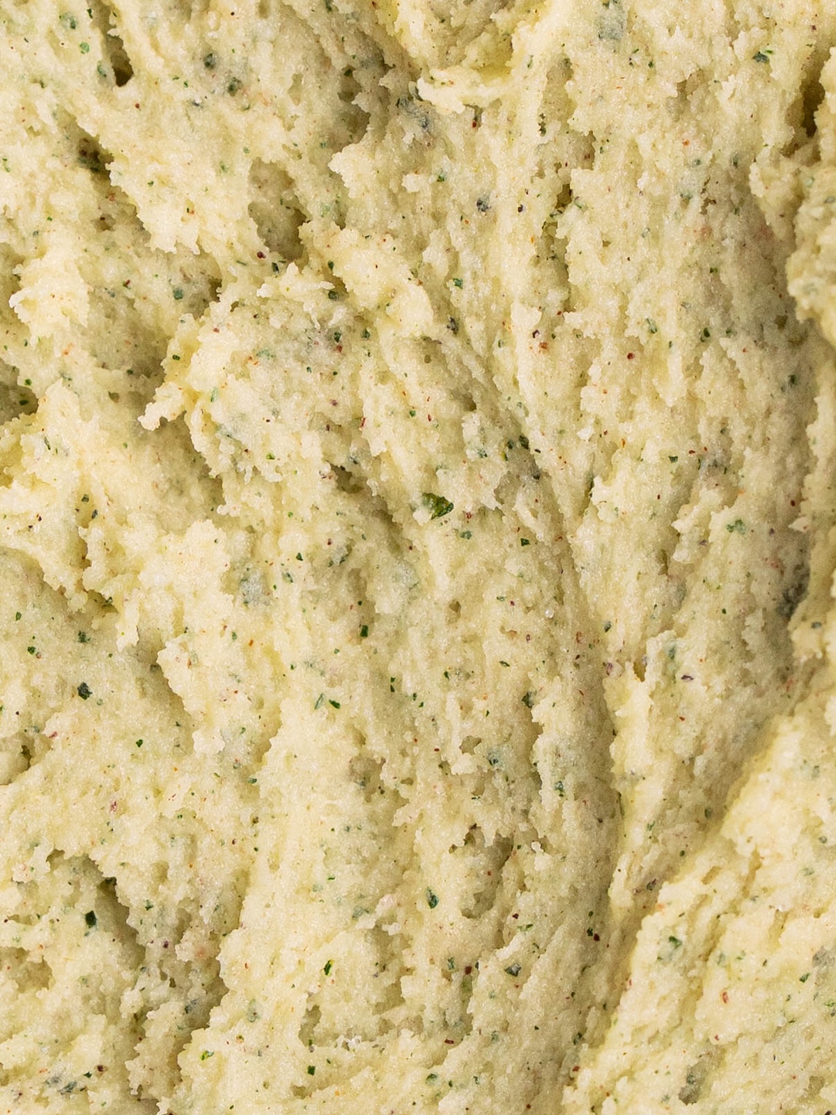 A closeup look at fig leaf cookie dough